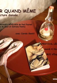 DANSER QUAND MÊME – Lecture dansée