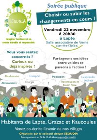 Soirée Publique du vendredi 22 novembre à 20h30 – Passons à l’action !