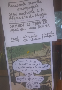 Rando raquettes et concert au Meygal !