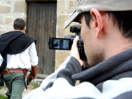 Tournage à Rochebaron