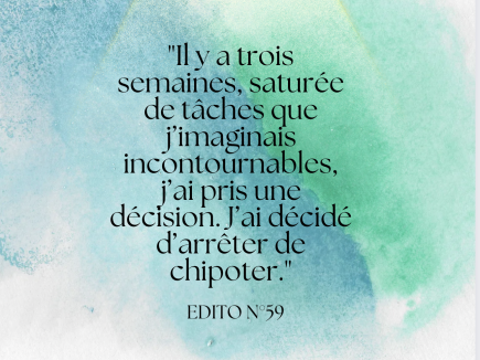 J’arrete de chipoter