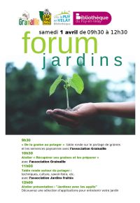 Forum Jardins à la bibliothèque du Puy