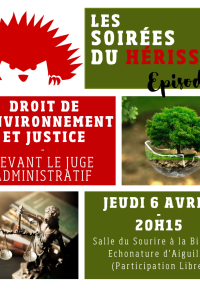 Soirée du Hérisson – Droit de l’environnement et justice épisode 2 !