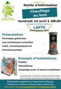 Soirée d’info – Le Chauffage au bois