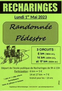 Randonnée pédestre – ARAULES – 01/05/2023