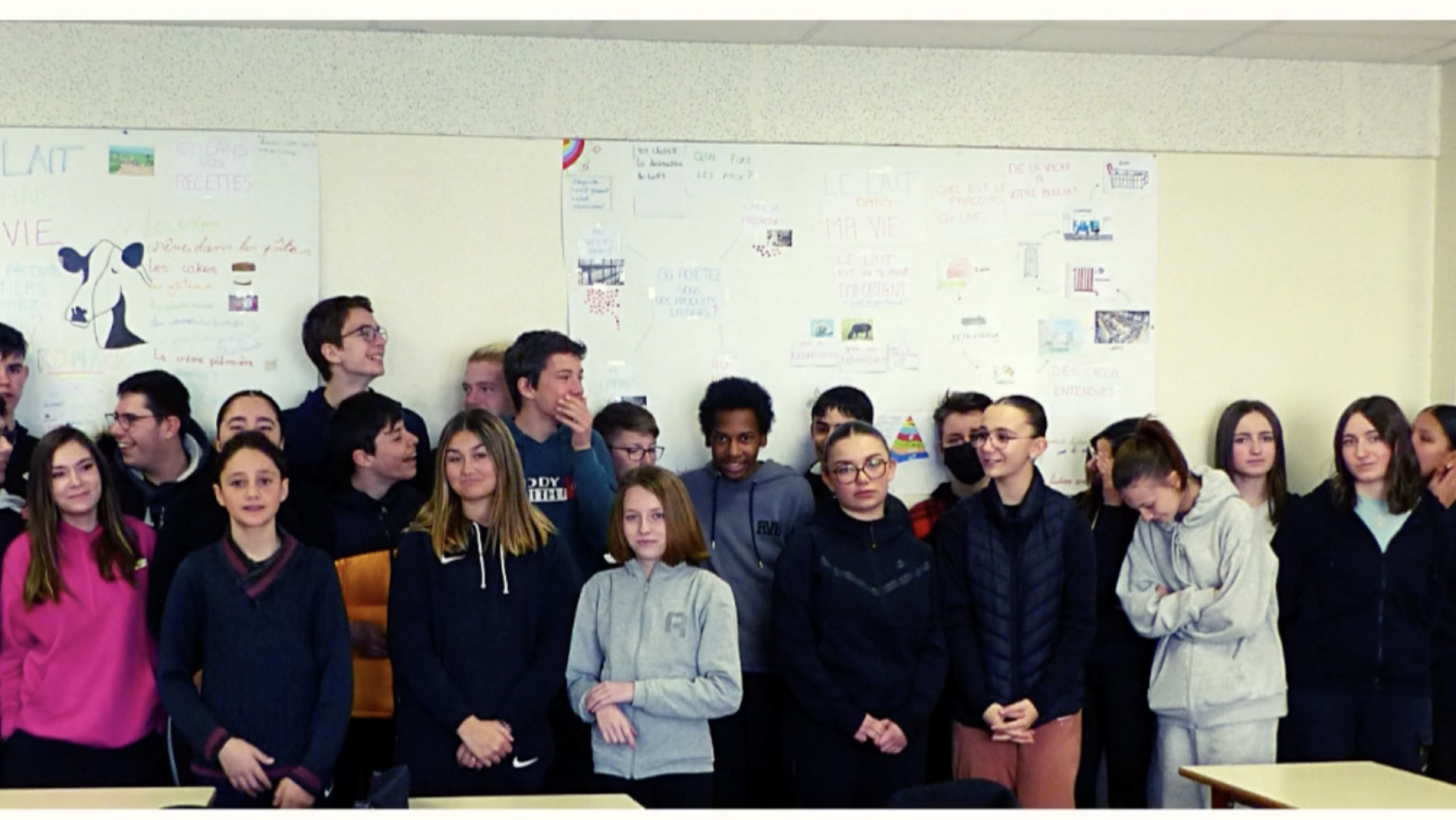 lesd éleves du collège Anne Franck de Brives Charensac