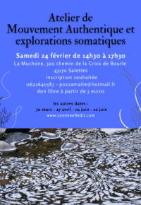 Atelier de Mouvement authentique et explorations somatiques