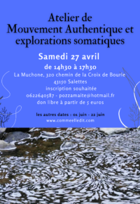Atelier de Mouvement authentique et explorations somatiques
