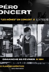 Apéro concert Les Mômes à l’Atelier Restaurant