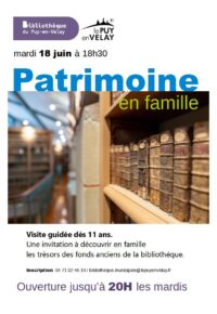 Visite guidée « patrimoine en famille »