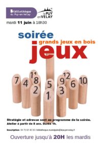 Soirée jeux dès 8 ans