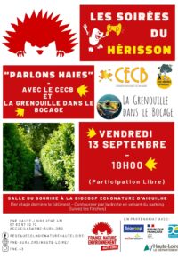 Soirée du Hérisson : « Parlons Haies »