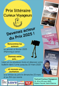 Prix littéraire Curieux Voyageurs 2025
