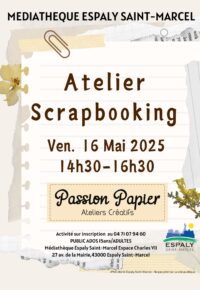 Atelier créatif : scrapbooking !