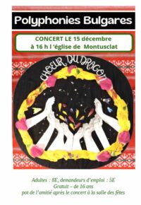CONCERT du Choeur « Chant du Dragon »