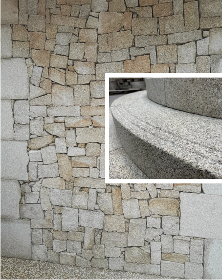 détail de la pierre vulcar