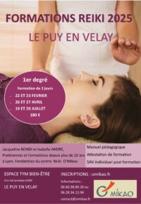 FORMATION REIKI 1er DEGRE AU PUY EN VELAY