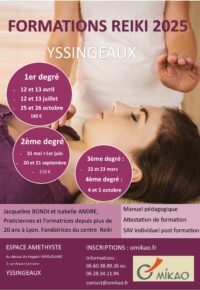 FORMATION REIKI 1er DEGRE A YSSINGEAUX