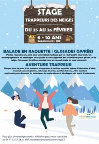 STAGE TRAPPEURS DES NEIGES