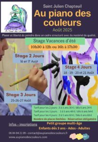 Stage Peinture libre 3 Jours