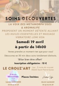 Soins découvertes avec la voix des METAMORPH’OSES
