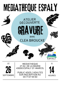 Atelier créatif : découverte et initiation à la gravure !