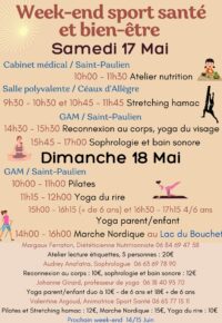 Week end Sport santé et bien être
