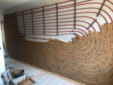 Des murs chauffants en chaux chanvre