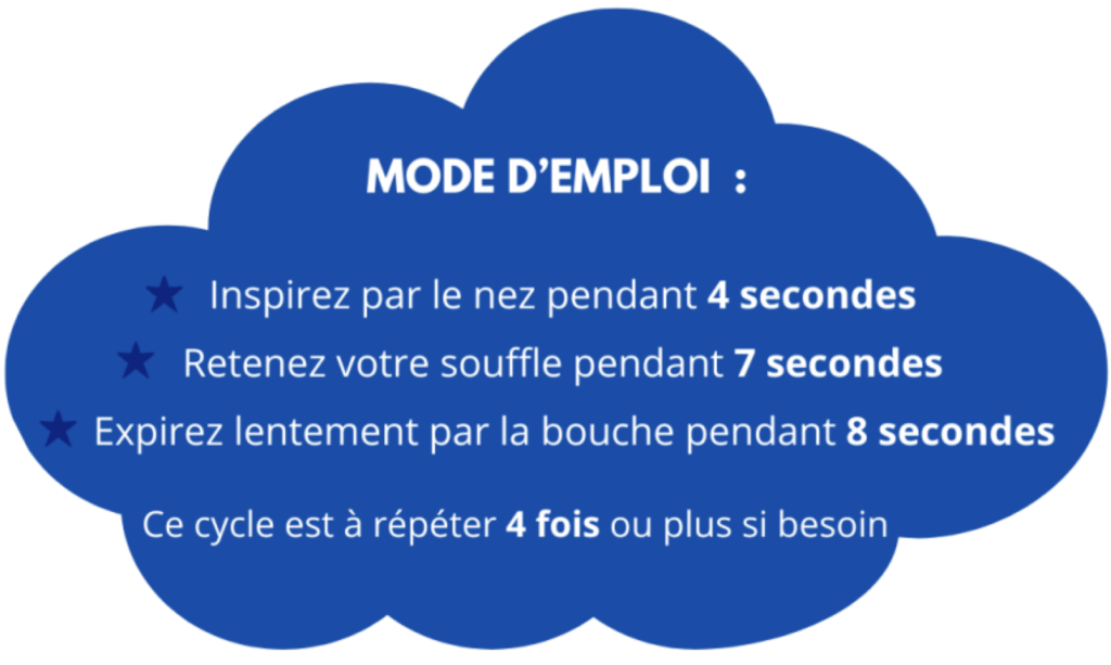 exercice de respiration - méthode 4-7-8