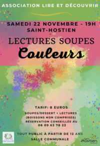COULEURS -LECTURE SOUPES