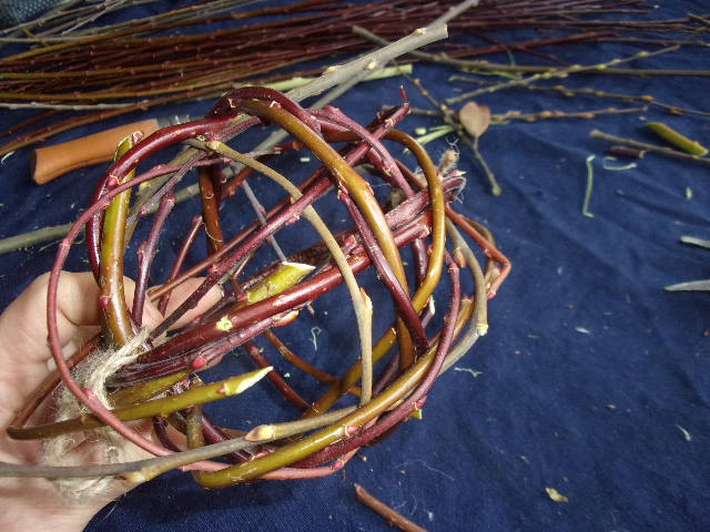 boule de noel vannerie