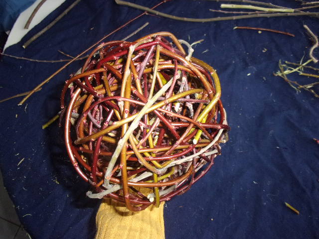 boule de noel vannerie