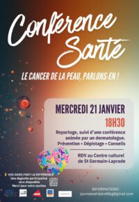 Conférence Santé « Le cancer de la peau, parlons-en »