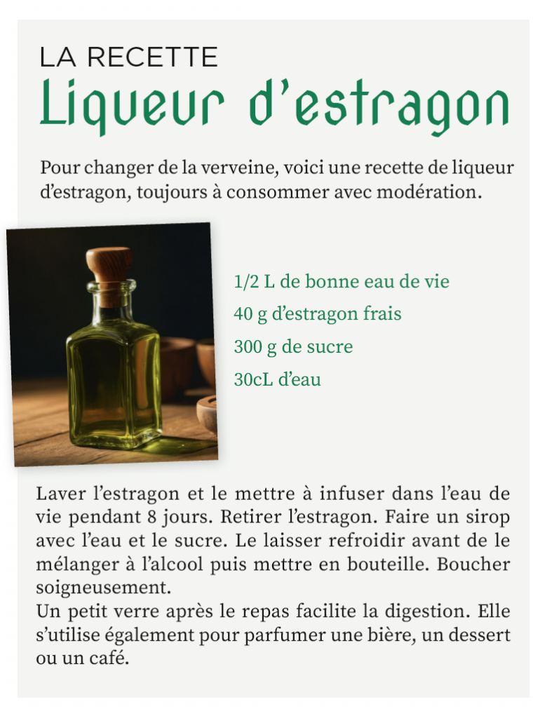recette liqueur d'estragon