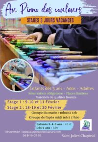 Stage 3 Jours vacances