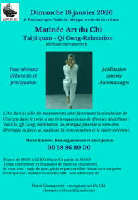 Matinée Art Du Chi (tai chi, si gong, relaxation, automassages
