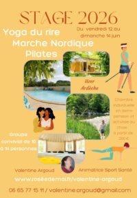 STAGE YOGA DU RIRE, PILATE & MARCHRE NORDIQUE