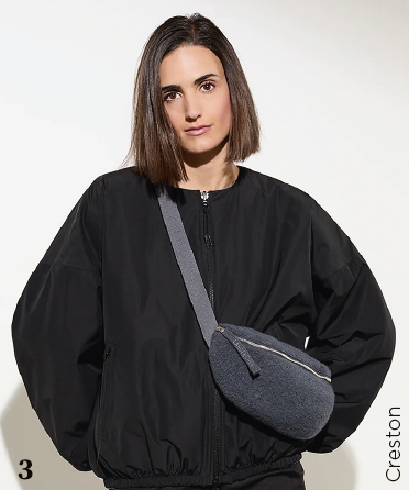 manteau sans col stylée bien au chaud