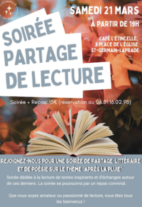 Soirée partage de lecture