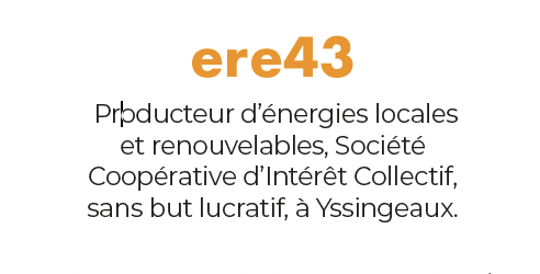 logo ere43 - producteur d'énergies locales et renouvelables à Yssingeaux
