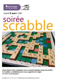 Soirée scrabble à la bibliothèque du puy