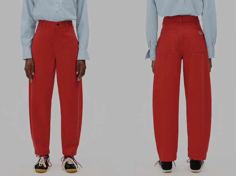 pantalons balloons rouges
